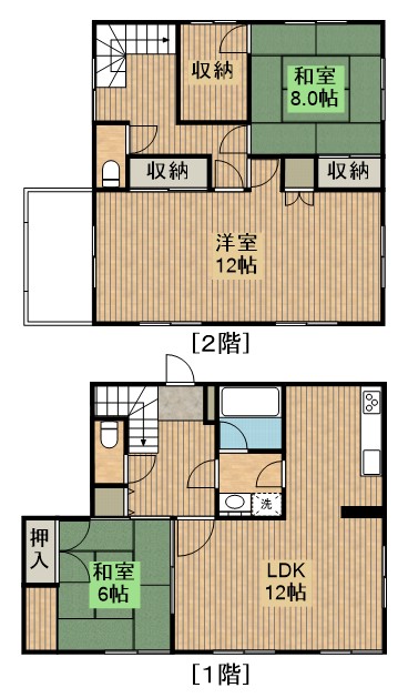 生目台東2-8-3間取り